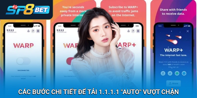 Các bước chi tiết để tải 1.1.1.1 "auto" vượt chặn