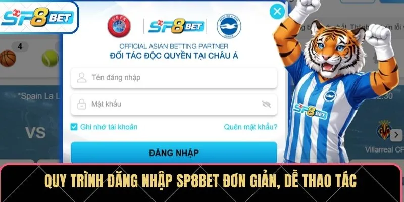 Quy trình đăng nhập SP8BET đơn giản, dễ thao tác
